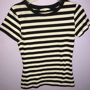 Black and white striped shirt